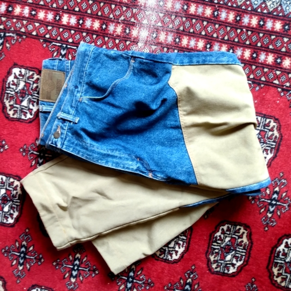 Wrangler Denim and Canvas Duck Cloth Jeans